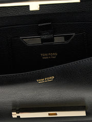Tom Ford Black Goatskin Shoulder Bag