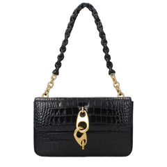 Tom Ford Black Leather Shoulder Bag