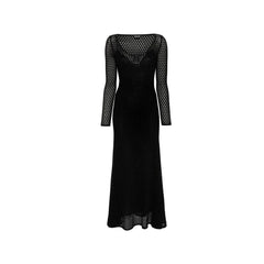 Tom Ford Black Metallic Fibre Casual Dress - S
