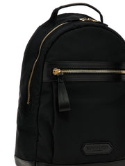 Tom Ford Black Polyester Backpack
