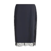 Tom Ford Black Silk Midi Skirt - IT42 | L