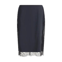 Tom Ford Black Silk Midi Skirt - IT42 | L