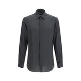 Tom Ford Black Silk Pattern Shirt