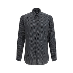 Tom Ford Black Silk Pattern Shirt