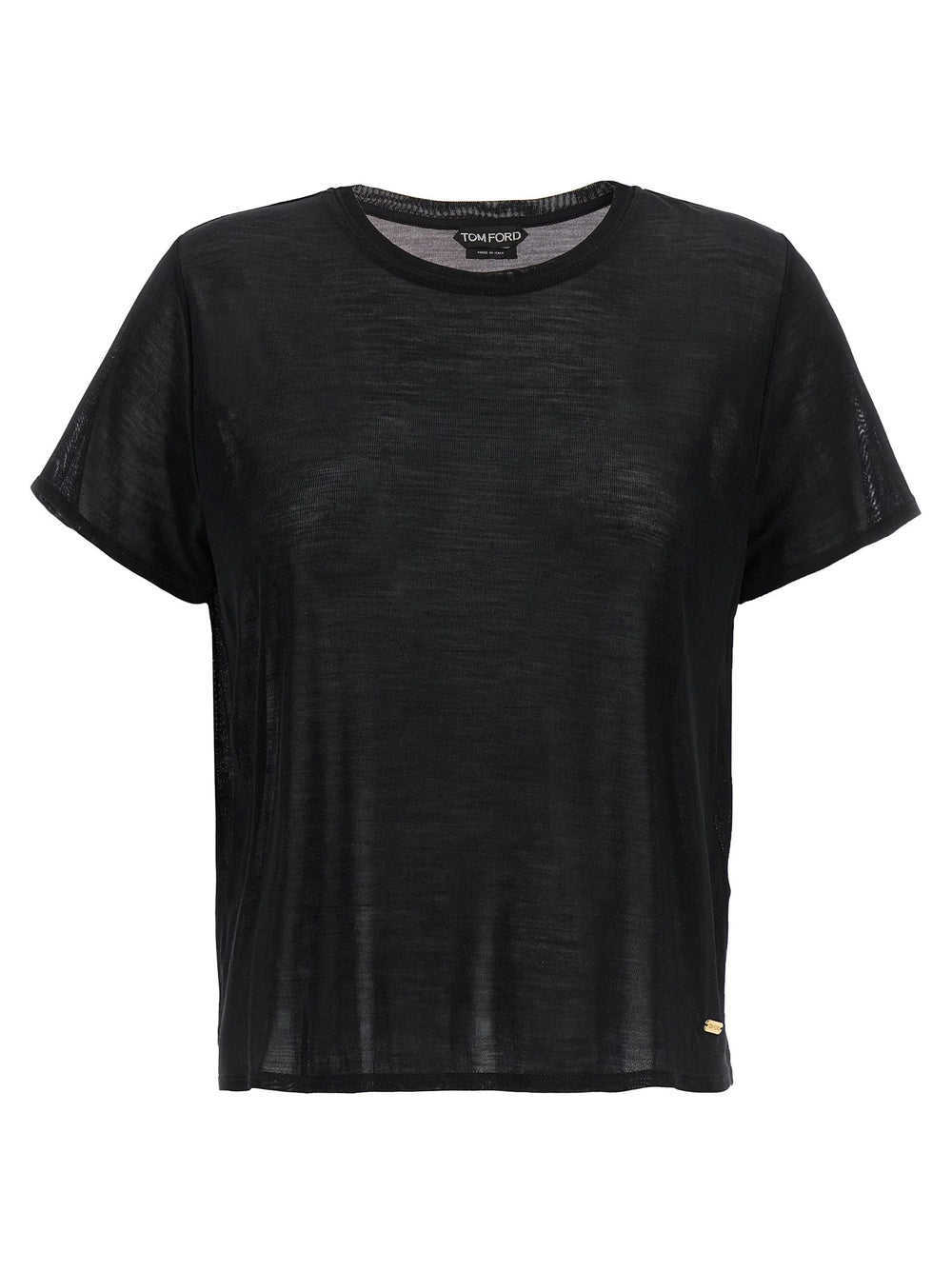Tricou din mătase neagră Tom Ford - IT46