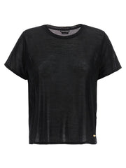 Tricou din mătase neagră Tom Ford - IT46