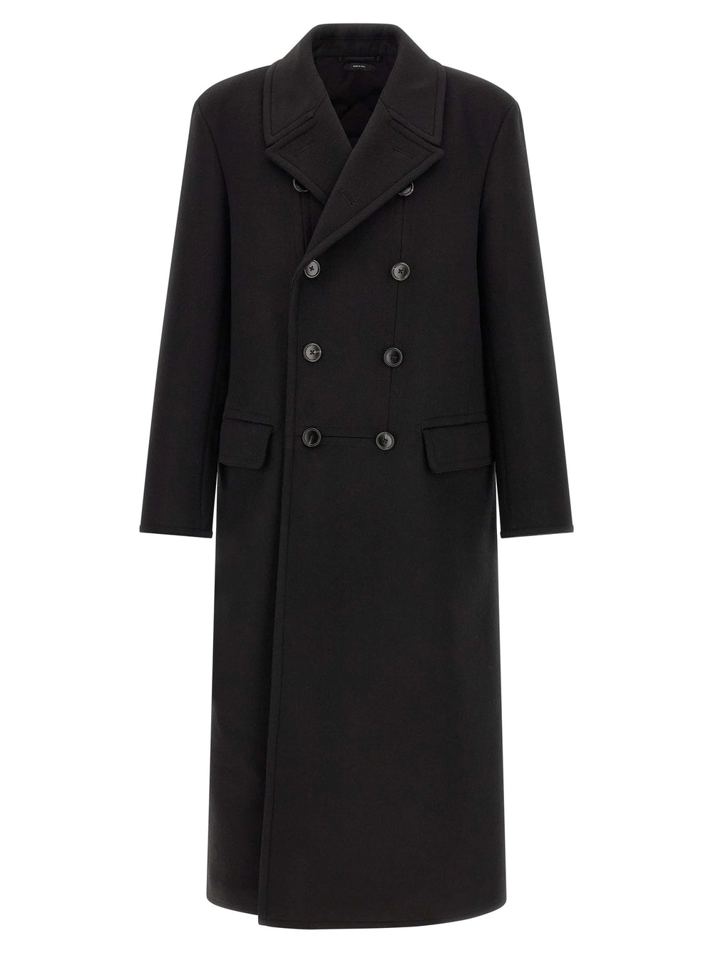 Tom Ford Black Virgin Wool Coat - IT50 | L