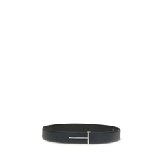 Tom Ford Blue Calf Leather Bos Taurus Regular Belt - 105 cm / 42 Inches