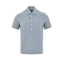 Tom Ford Blue Cotton Polo Shirt - IT48 | M