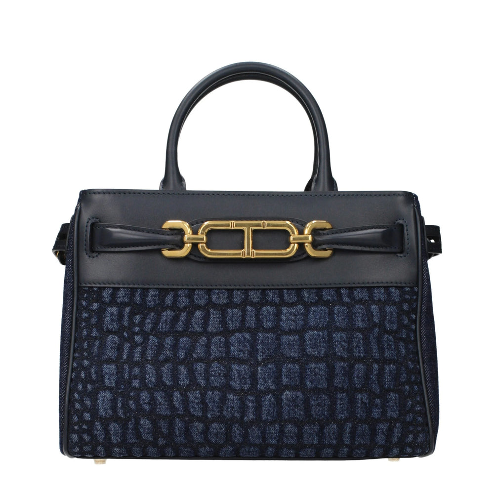 Tom Ford Blue Fabric Handbag