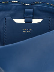 Tom Ford Blue Lambskin Clutch Bag