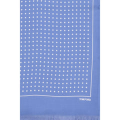 Tom Ford Blue Silk Scarf