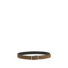 Tom Ford Brown Calf Leather Bos Taurus Regular Belt - 85 cm / 34 Inches