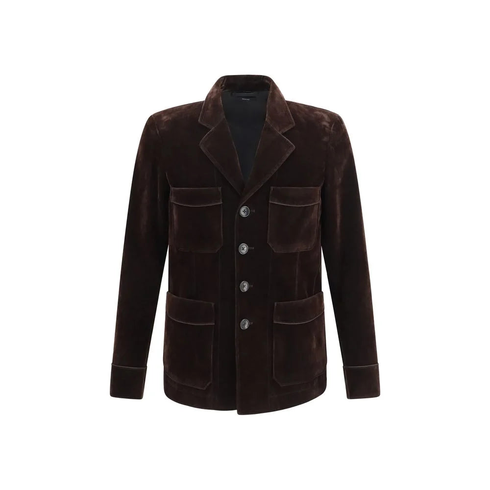 Tom Ford Brown Cotton Blazer