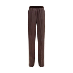 Tom Ford Brown Silk Casual Pants
