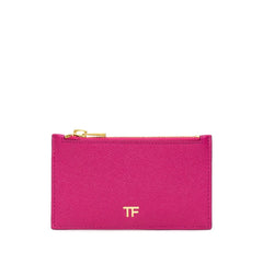 Tom Ford Fuchsia Leather Cardholder - Card Cases