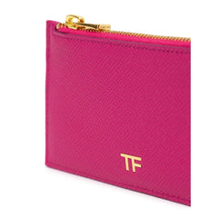 Tom Ford Fuchsia Leather Cardholder - Card Cases
