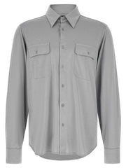 Tom Ford Gray Silk Blouse