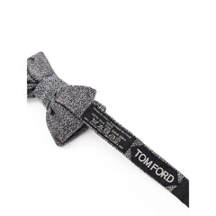 Tom Ford Gray Silk Bowtie