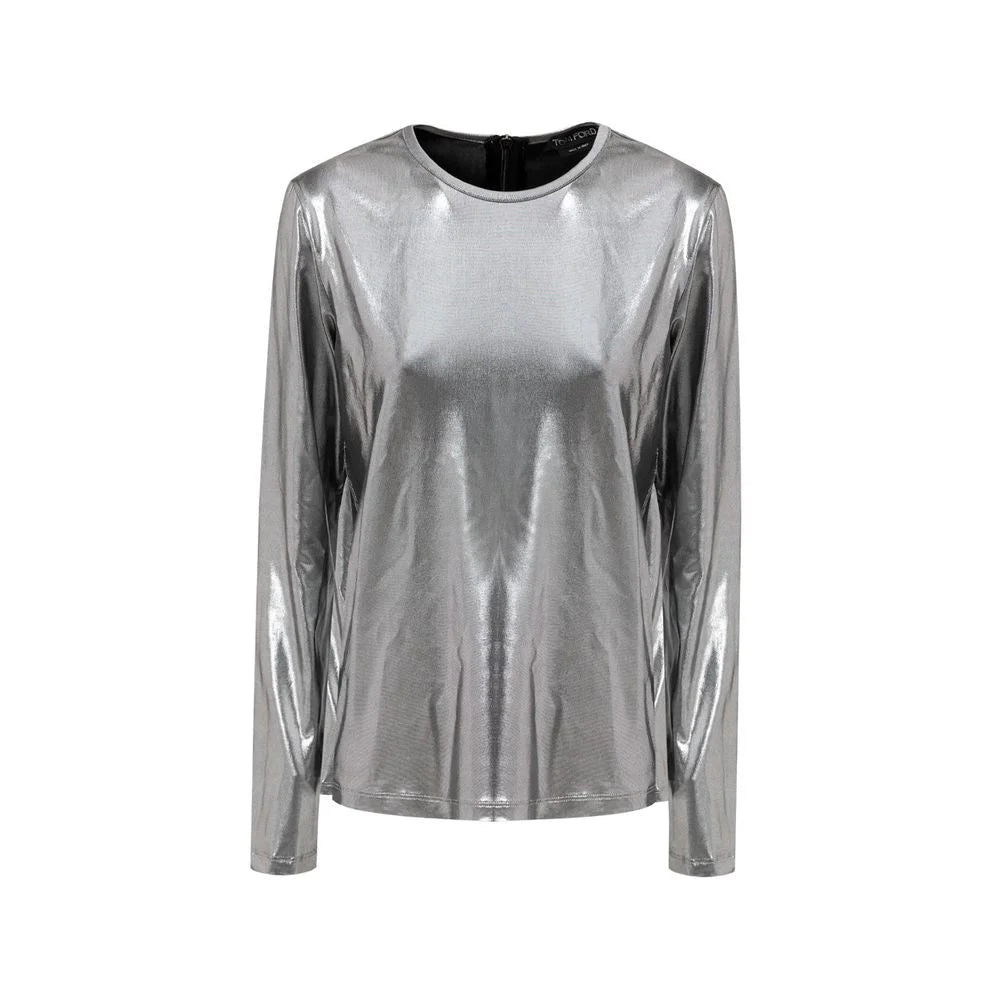 Tom Ford Gray Viscose Long Sleeve - 36 - T-Shirts
