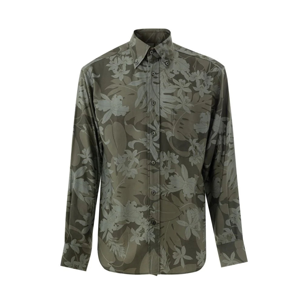 Tom Ford Green Lyocell Shirt - 38
