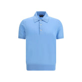 Tom Ford Light Blue Cotton Polo Shirt