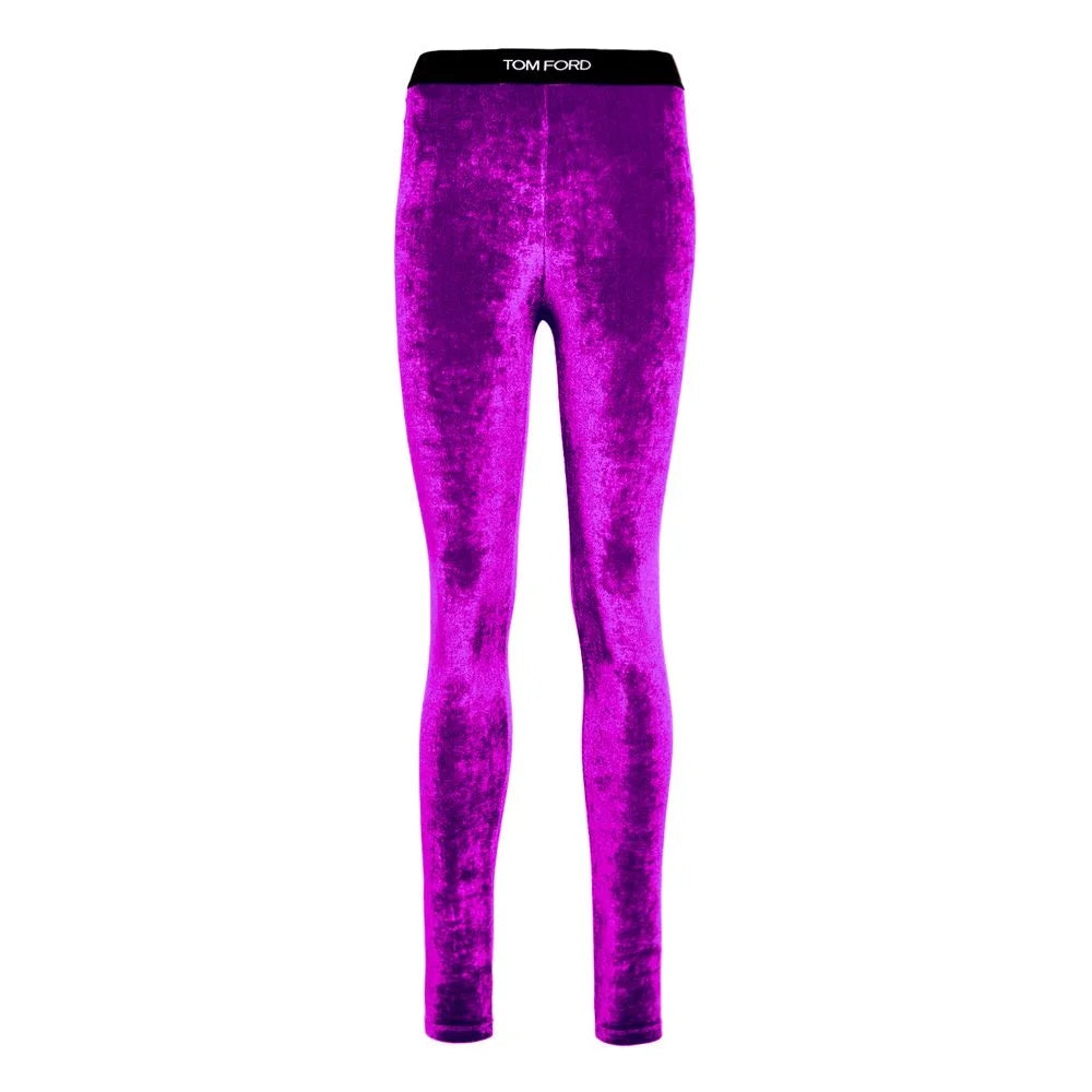 Tom Ford Purple Viscose Leggings - XS - Leggings