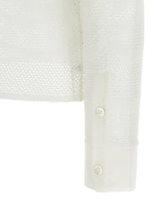 Tom Ford White Cotton Cardigan - S