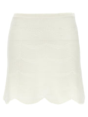 Tom Ford White Cotton Long Skirt