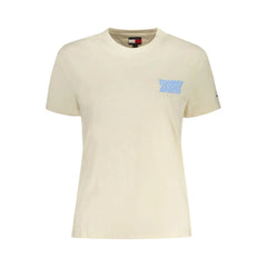 Tommy Hilfiger Beige Cotton Women T-Shirt - T-Shirts