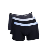 Tommy Hilfiger Black Cotton Men Boxer Trio Pack - S - Boxer Briefs