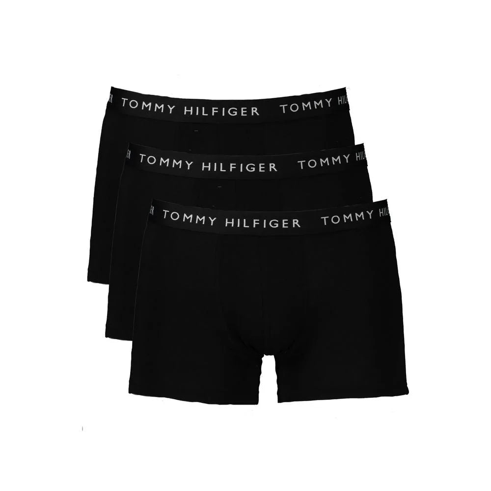 Tommy Hilfiger Black Cotton Men Boxer - XL