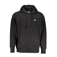 Tommy Hilfiger Black Cotton Men Sweater Hoodie - Hoodies