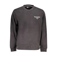 Tommy Hilfiger Black Cotton Men Sweater - Sweatshirts