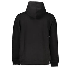 Tommy Hilfiger Black Cotton Men Sweater with Hood - XL - Hoodies