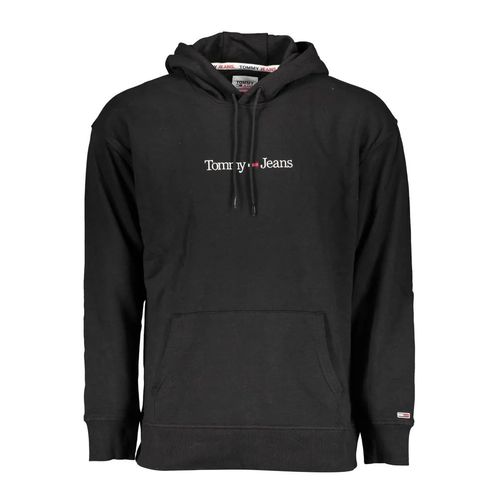 Tommy Hilfiger Black Cotton Men Sweater - XL - Hoodies