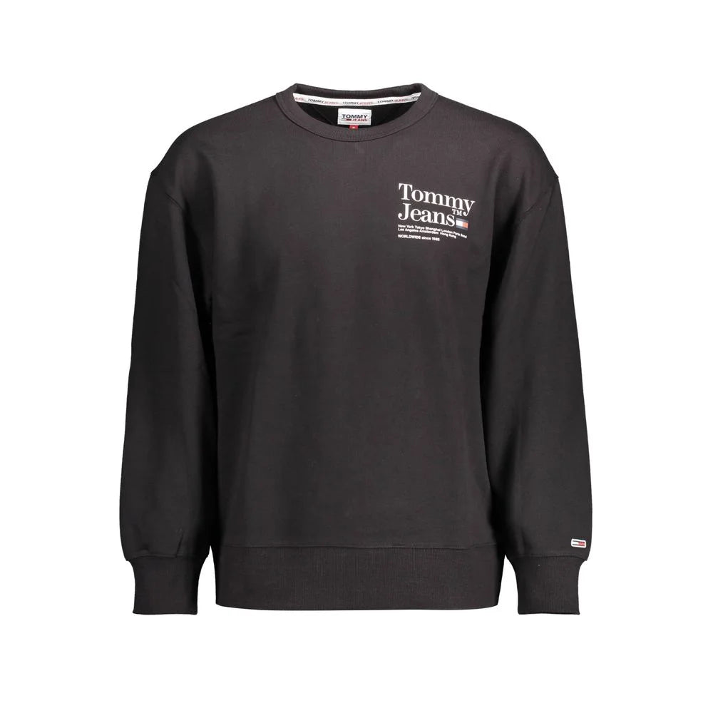 Tommy Hilfiger Black Cotton Men Sweater - XL - Sweatshirts