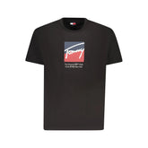 Tommy Hilfiger Black Cotton Men T-Shirt