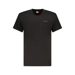 Tommy Hilfiger Black Cotton Men T-Shirt - T-Shirts