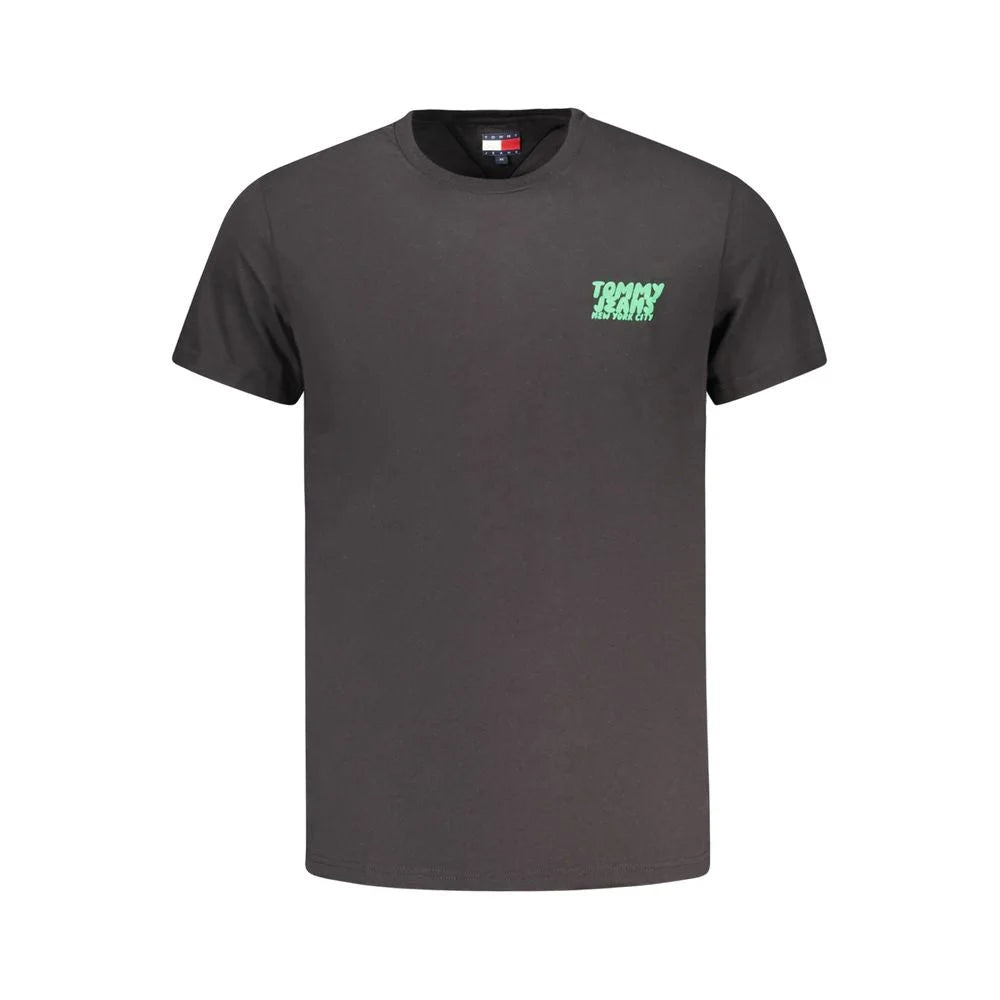 Tommy Hilfiger Black Cotton Men T-Shirt - T-Shirts