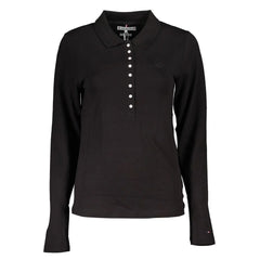 Tommy Hilfiger Black Cotton Polo Shirt - S - Polos