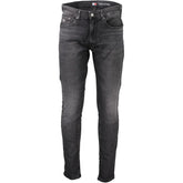 Tommy Hilfiger Black Cotton Slim Men Jeans - W28 | L32 - Jeans