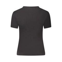 Tommy Hilfiger Black Cotton Women T-Shirt - T-Shirts