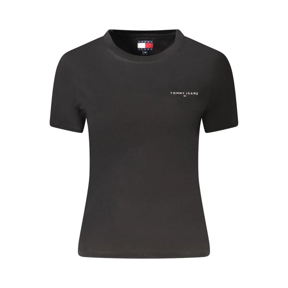 Tommy Hilfiger Black Cotton Women T-Shirt - T-Shirts