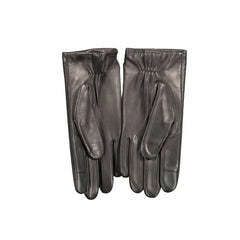 Tommy Hilfiger Black Leather Glove - M - Gloves & Mittens
