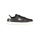 Tommy Hilfiger Black Leather Men Sneaker