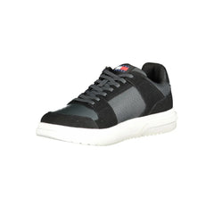 Tommy Hilfiger Black Leather Men Sneaker - Sneakers