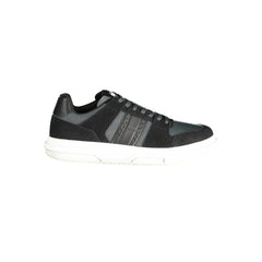 Tommy Hilfiger Black Leather Men Sneaker - Sneakers