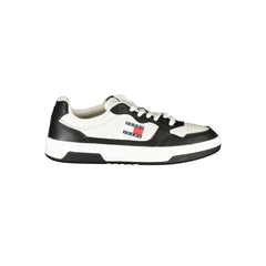 Tommy Hilfiger Black Leather Men Sneaker - Sneakers