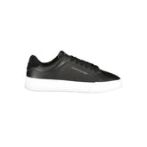 Tommy Hilfiger Black Leather Men Sneaker - Sneakers